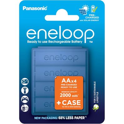 Eneloop wiederaufladbare Batterien 4 Stk. – 2000 mAh, AA/HR06