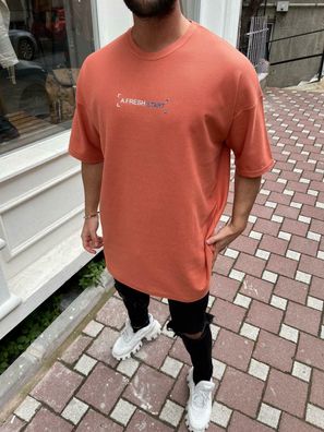 Megaman "A Fresh Start" Oversize T-Shirt Herren Sommer Longtee Print