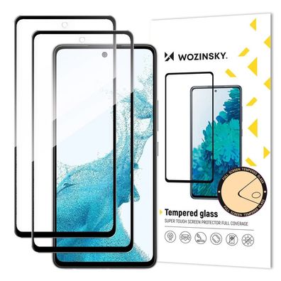 Wozinsky vollflächig verklebtes gehärtetes Glas für Samsung Galaxy A57 (2 Stück)