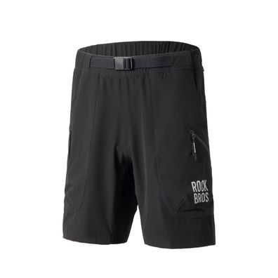 Rockbros Sportshorts Herren mit Gürtel Reißverschlusstaschen leicht