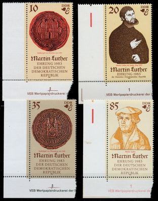 DDR 1982 Nr 2754-2757 postfrisch ECKE-ULI XAC083A