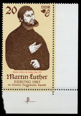 DDR 1982 Nr 2755 postfrisch ECKE-URE XAC0842