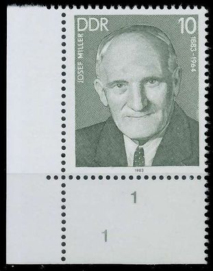 DDR 1983 Nr 2767R1-F1 postfrisch ECKE-ULI XAC0942