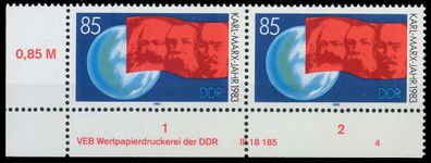 DDR 1983 Nr 2788DV WPD 4 postfrisch ECKE-ULI XAC0A46