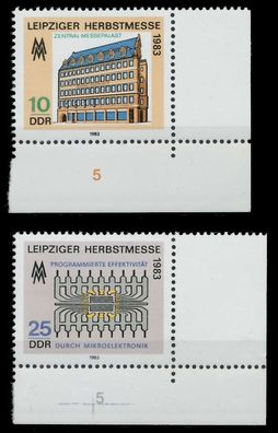 DDR 1983 Nr 2822-2823 postfrisch ECKE-URE XAC0C3A