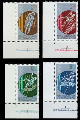 DDR 1983 Nr 2839-2842 postfrisch ECKE-URE XAC0D76