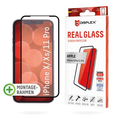Displex Panzerglas 10H vollflächig für Apple iPhone X/Xs/11 Pro
