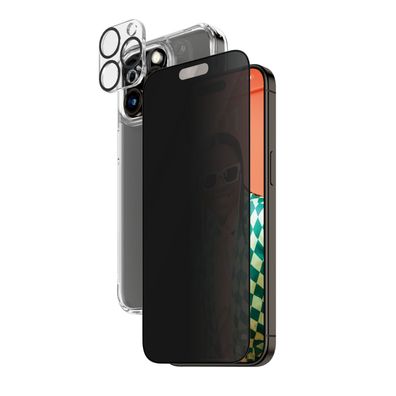 PanzerGlass Privacy 3-in-1 Pack iPhone 15 Pro Max