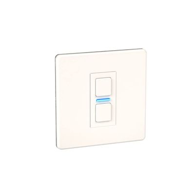 Lightwave LP21WHMK2 Smart Dimmer 1 Gang weiß Metall mit Energiemessung