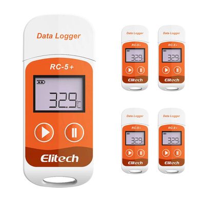 Elitech RC-5+ Temperatur Datenlogger USB PDF 5er Set 32000 Messpunkte