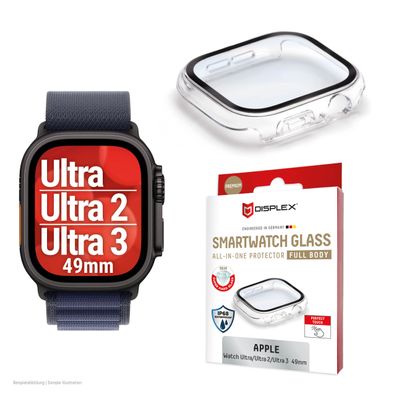 Displex Full Body Apple Watch Ultra 2/3, 49mm, clear