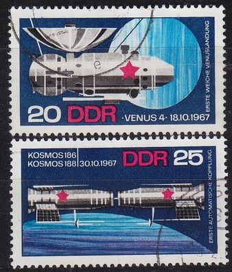 Germany DDR [1968] MiNr 1341-42 ( OO/used ) Raumfahrt
