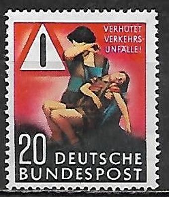 BRD postfrisch Michel-Nummer 162 mit Gummifehlern