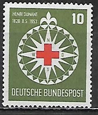 BRD postfrisch Michel-Nummer 164 mit Gummifehler