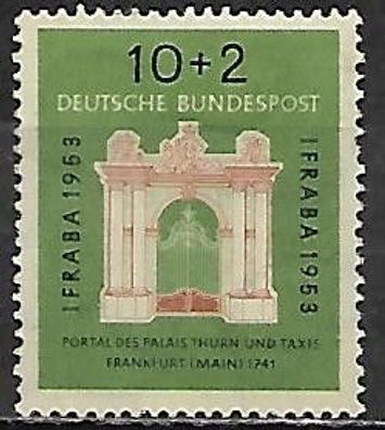 BRD postfrisch Michel-Nummer 171 mit Gummifehler