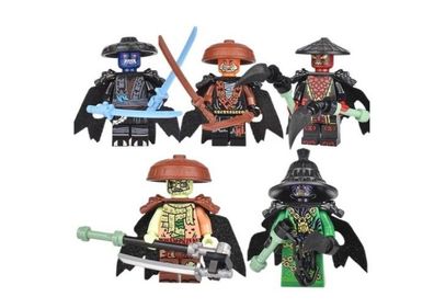 5pcs Ninjago Forbidden Five Minifigure Lot - Rox, Kur, Zarkt, Nokt, Drix -All