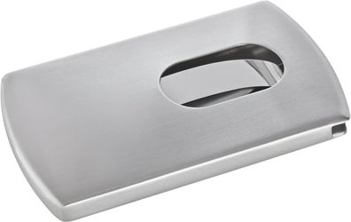 SIGEL VZ120 Visitenkarten-Etui silber, aus hochwertigem Edelstahl