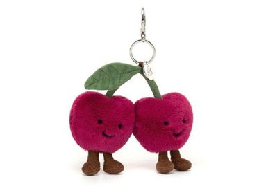 JellyCat Amuseables Cherries Bag Charm NWT 4in Ultra-Soft Plush Toy Perfect Gift