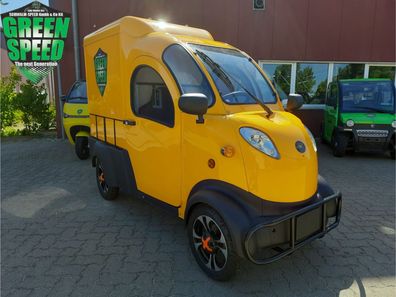 4-Rad Elektro Transporter E-MAX mit Kofferaufbau L6e Microauto Miniauto Mopedauto