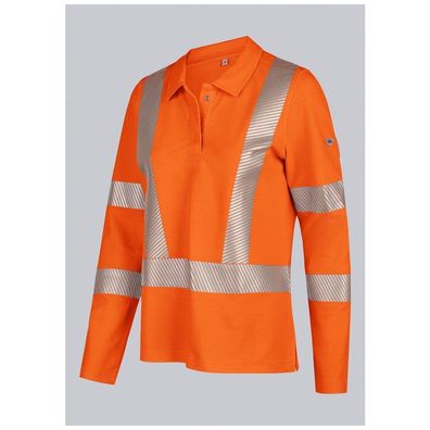 BP Damen Warnschutz-Langarmpoloshirt 2147-261
