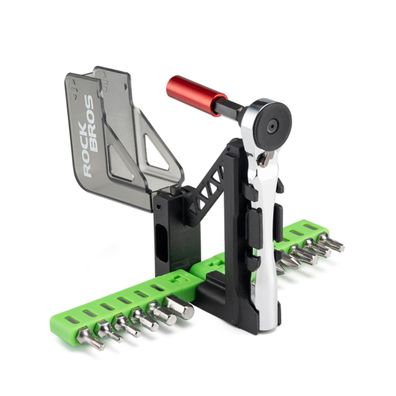 Rockbros Fahrrad Werkzeugset Mini Ratsche Multitool 12 Bits kompakt