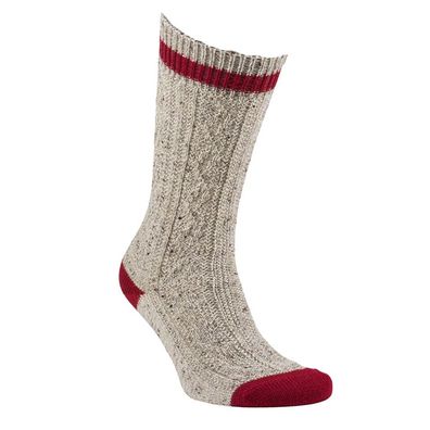 Schoppersocken beige bordeaux Dirks - Größe: 42/43