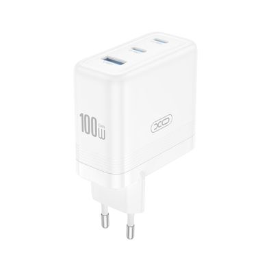 XO CE35 100?W USB Wandladegerät mit 2× USB-C & 1× USB-A, Weiß