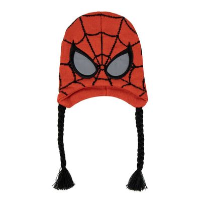 Spiderman Mütze Kinder Laplander Beanie Wintermütze