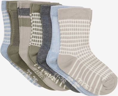 Minymo Kinder Socken Socks mit Pattern (7-Pack ) 6783