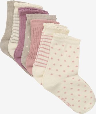 Minymo Kinder Socken Socks mit Pattern (7-Pack ) 6783