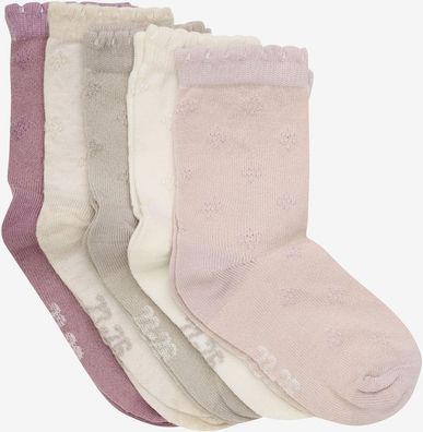 Minymo Kinder Socke Socks with Knit (5-Pack) 6633