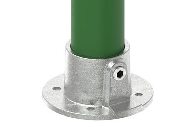 Rohrverbinder | Wandbefestigung rund | 131E60 | 60,3 mm | 2" | Feuerverzinkt u