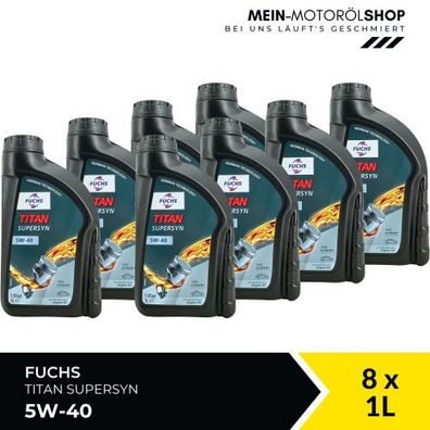 Fuchs Titan Supersyn 5W-40 8x1 Liter