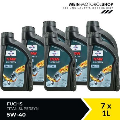 Fuchs Titan Supersyn 5W-40 7x1 Liter