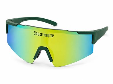Jägermeister Sonnenbrille Spiegelglas Schnelle Brille für Festival und Party