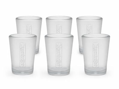 Jägermeister Shotbecher 2cl 6er Set - Frosted Hartschalenplastik Shotbecher