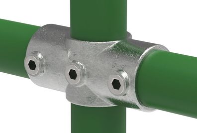 Rohrverbinder | Kreuzstück durchgehend | 119A27 | 26,9 mm | 3/4" | Feuerverzinkt u