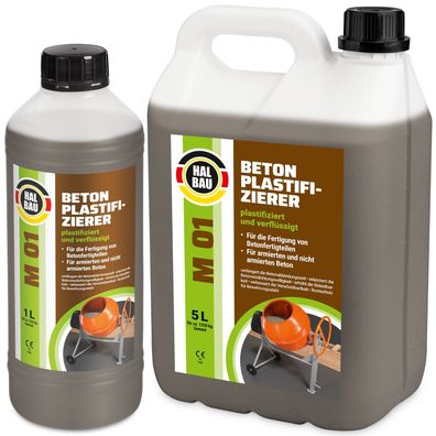Betonverflüssiger 1-50L Plastifizierer Betonzusatzmittel Verzögerer Rostschutz M01