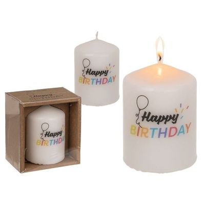 OOTB Stumpenkerze Happy Birthday