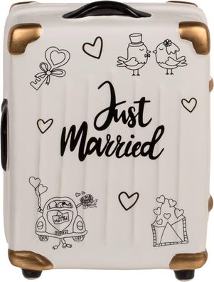 OOTB Spardose Trolley Koffer Just Married