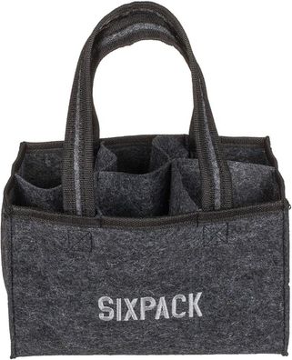 OOTB Flaschentasche aus Filz mit 6 Fächern Sixpack