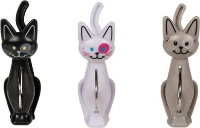 OOTB Verschlussclips Katzen 7 cm