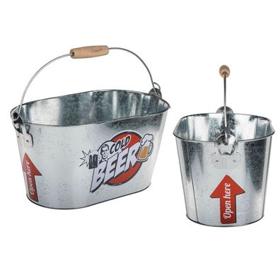 OOTB Ovaler Metall-Eimer Cold Beer