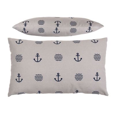 OOTB Weißes Deko-Kissen Modern Maritime