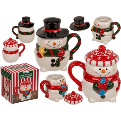 OOTB Becher Funny Snowman mit Deckel