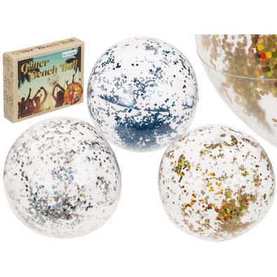 OOTB Aufblasbarer Glitter-Strandball 35 cm