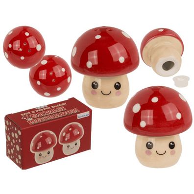 OOTB Salz-& Pfefferstreuer Kawaii Pilze 5 x 5 x 5 cm
