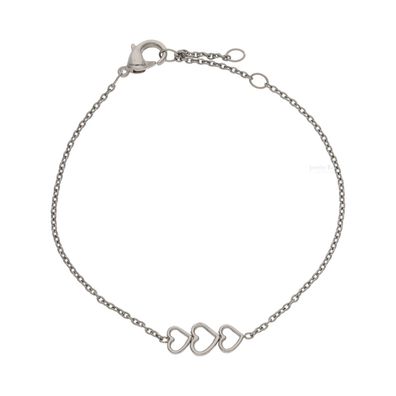 Boccia Armband Damen 03077-01 Titan, Herz