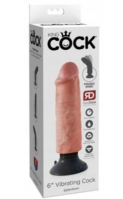 Pipedream King Cock Vibrator Dildo mit Saugfuß