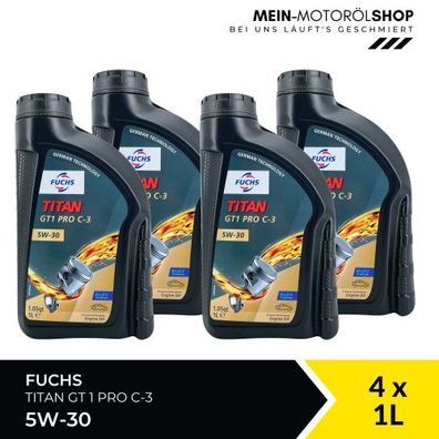 Fuchs Titan GT1 PRO C-3 5W-30 4x1 Liter